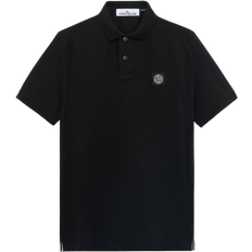 Stone Island Uomo Magliette Stone Island Logo Polo Shirt - Black