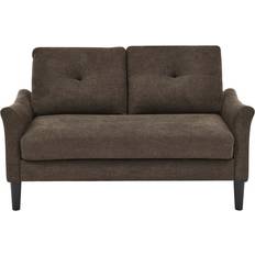 Winston Porter Pontheugh Brown Sofa 56.3" 2 Seater