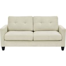 Ebern Designs White Sofas Ebern Designs Modern Cream Sofa 70" 2 Seater