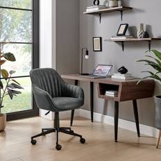Leathers Office Chairs on sale Furniturebox Booker Faux Leather Black Office Chair