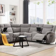 Sherford Corner Grey Sofa