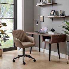 Leathers Office Chairs on sale Furniturebox Booker Faux Leather Brown Office Chair