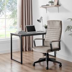 Beige Office Chairs Furniturebox Centro Cappuccino Beige Velvet Office Chair