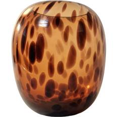 Geko Leopard Print Glass 26 cm Vase