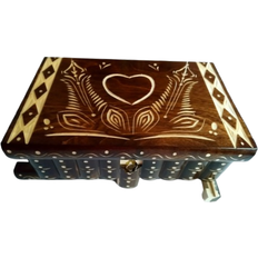 Hidden Key Treasure Giant Jewellery Storage Box - Brown