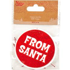 Party Gift Tags Pack of 10 Santa Gift Tags Red