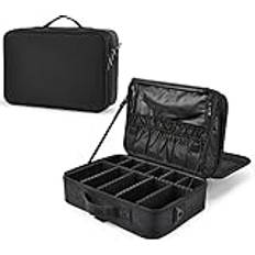 Joligrace Extra Large Travel Makeup Bag - Black