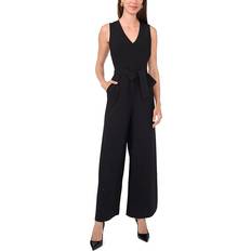 Rayon - Women Jumpsuits & Overalls Vince Camuto V-Neck Wide Leg Jumpsuit - Rich Black