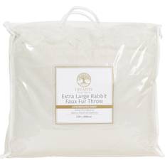 Rabbit Faux Fur Throw Extra Large