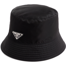 Bekleidung Prada Triangle Logo Bucket Hat - Black