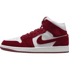 Nike Jordan 1 Mid SE Women's Shoes - White/Team Red/Black