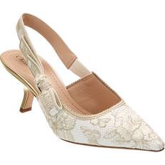 Dior J'adior Canvas Leather Slingback Pump