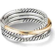 David Yurman Crossover Ring - Sterling Silver/Yellow Gold