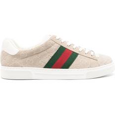 Gucci Trainers Gucci Ace Web Sneakers - Calf Suede/Calf Leather/Rubber