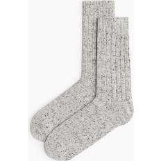 H&M Men Underwear H&M Rib Knit Socks - White