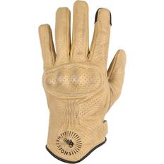 Helstons Summer Leather Motorcycle Gloves Sun Air - Beige Man