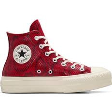 Red high top converse Converse Chuck Taylor All Star Lift Snakeskin High Top W - Days Ahead/Egret/Black