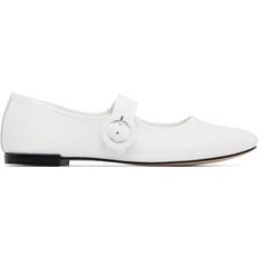 Repetto Georgia Square Toe Mary Jane Flats - Blanc