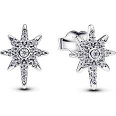 Pandora Pendientes Pandora Sparkling North Star Stud Earrings - Sterling Silver/Cubic Zirconia