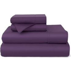 Cosy House Collection Bamboo Set 100% Rayon Full Bed Sheet Purple