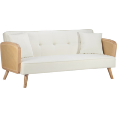 Birlea Mila Natural/White Sofa 177cm 2 Seater