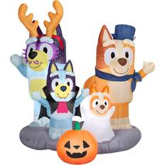 Party Supplies Gemmy Inflatable Decorations Bluey and Family Scene