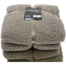 Unique Living Teddy Blankets Grey (200x150cm)