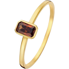 Isabel Bernard Baguette Brune Ring - Gold/Brown