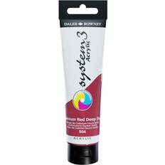 Acrylic Paints Daler Rowney System 3 Acrylic Color Cadmium Deep Red Hue 150ml