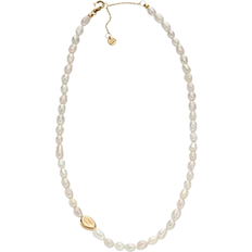 Skagen Agnethe Freshwater Necklace - Gold/Pearls