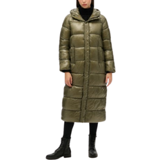 Superdry XPD Sports Longline Puffer Coat - Dusty Olive