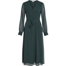 Falia Long Sleeved Midi Dress - Scarab