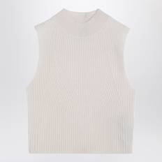 Calvin Klein White Vests Calvin Klein Knitted Gilet - Cream