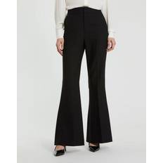 Mac Duggal Pants & Shorts Mac Duggal Classic Crepe Flared Trouser Pant - Black