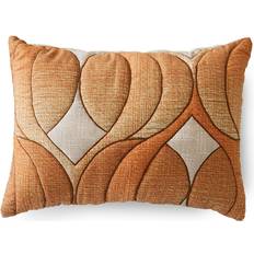 HKliving Retro Wave Komplet pyntepude Orange, Beige (40x30cm)