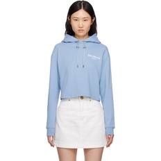 Balmain Pulls Balmain Flocked Hoodie - SLF Bleu Pâle/Nature