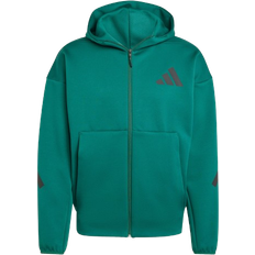 Sì - Verde Giubbotti adidas Z.N.E. Full-Zip Hooded Track - Collegiate Green