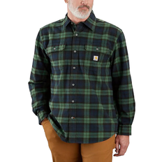 Carhartt Loose Fit Heavyweight Flannel Long Sleeve Plaid Shirt - Frosted Balsam