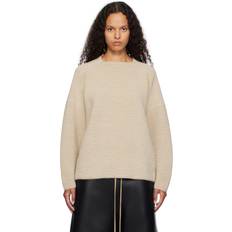 Fear of God Tröjor Fear of God Stickade Crew Neck Tröja Herr - Almond Beige
