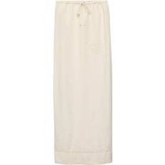 Prada Skirts Prada Embroidered Linen Skirt - Neutral