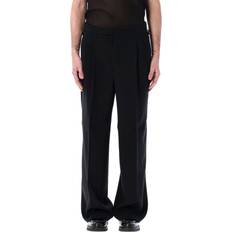 Ami Paris Men Trousers Ami Paris Twill Tailored Trousers - Black