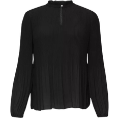 s.Oliver Pleated Crepe Blouse - Black