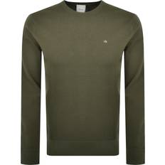 Calvin Klein Grøn Overdele Calvin Klein Waffle Texture CN Sweater