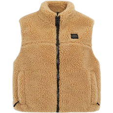 Coach Vests Coach Sherpa Vest In Recycled Polyester - Caramel