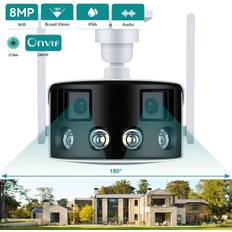 Surveillance Cameras Vstarcam 4K 8MP Dual Lens Panorama WLAN Kamera