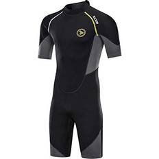 ZCCO Men's Wetsuits 1.5mm Premium Neoprene Back Zip Shorty Dive Skin