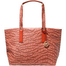 Bags Michael Kors The Michael Large Animal Print Logo Tote Bag - Deep Orange