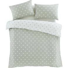 Cotton Duvet Covers Catherine Lansfield Brushed Cotton Duvet Cover Green (230x220cm)