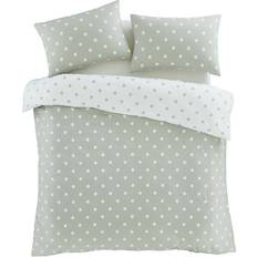 Prickiga Påslakan Catherine Lansfield Brushed Cotton Påslakan Grön (230x220cm)