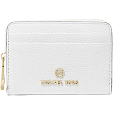 Michael Kors Jet Set Small Pebbled Leather Wallet - Optic White